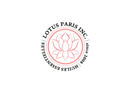 LOTUS PARIS INC. Huiles essentieles; Identidad corporativa