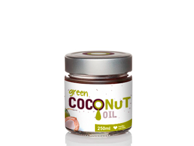 Green COCONUT OIL- Packaging